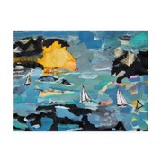 TRADEMARK FINE ART Per Anders 'Rough Sea' Canvas Art, 24x32 IC00050-C2432GG